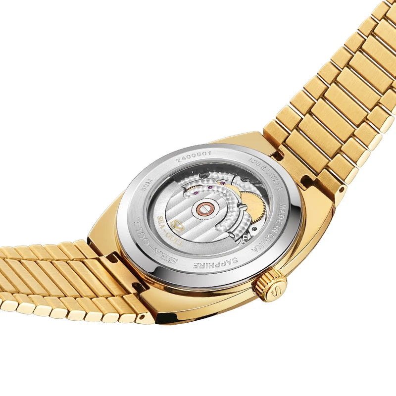 Day-date Calendar Tonneau Golden Watch 36mm