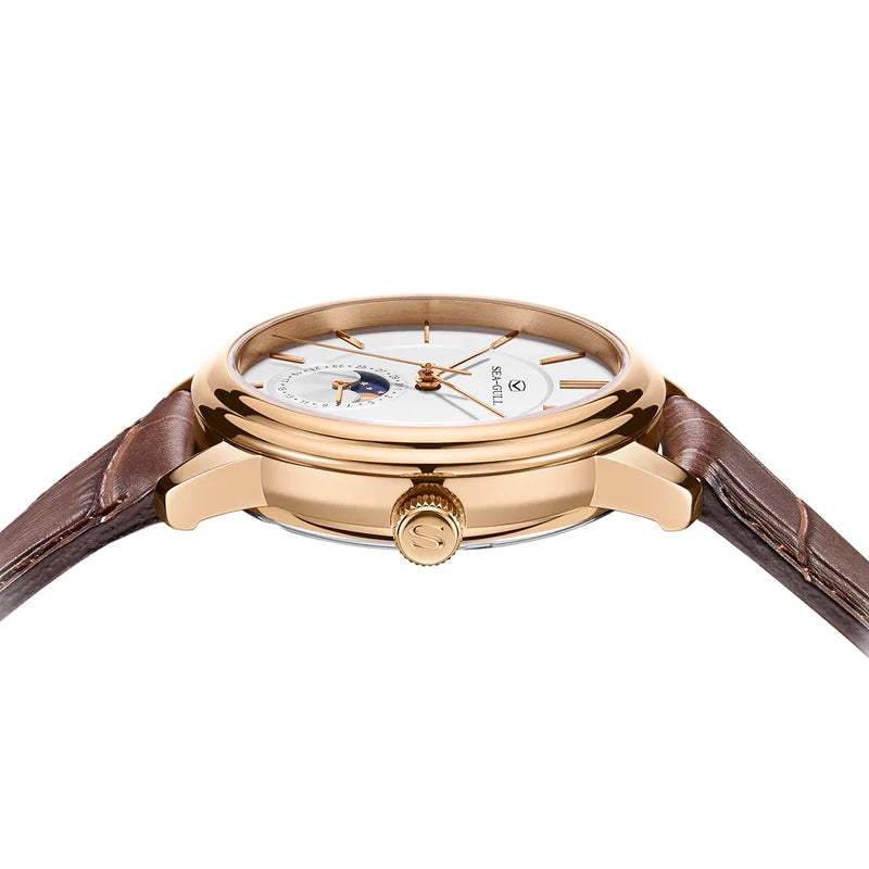 Ultra-thin Moon Phase Dress Watch 38mm