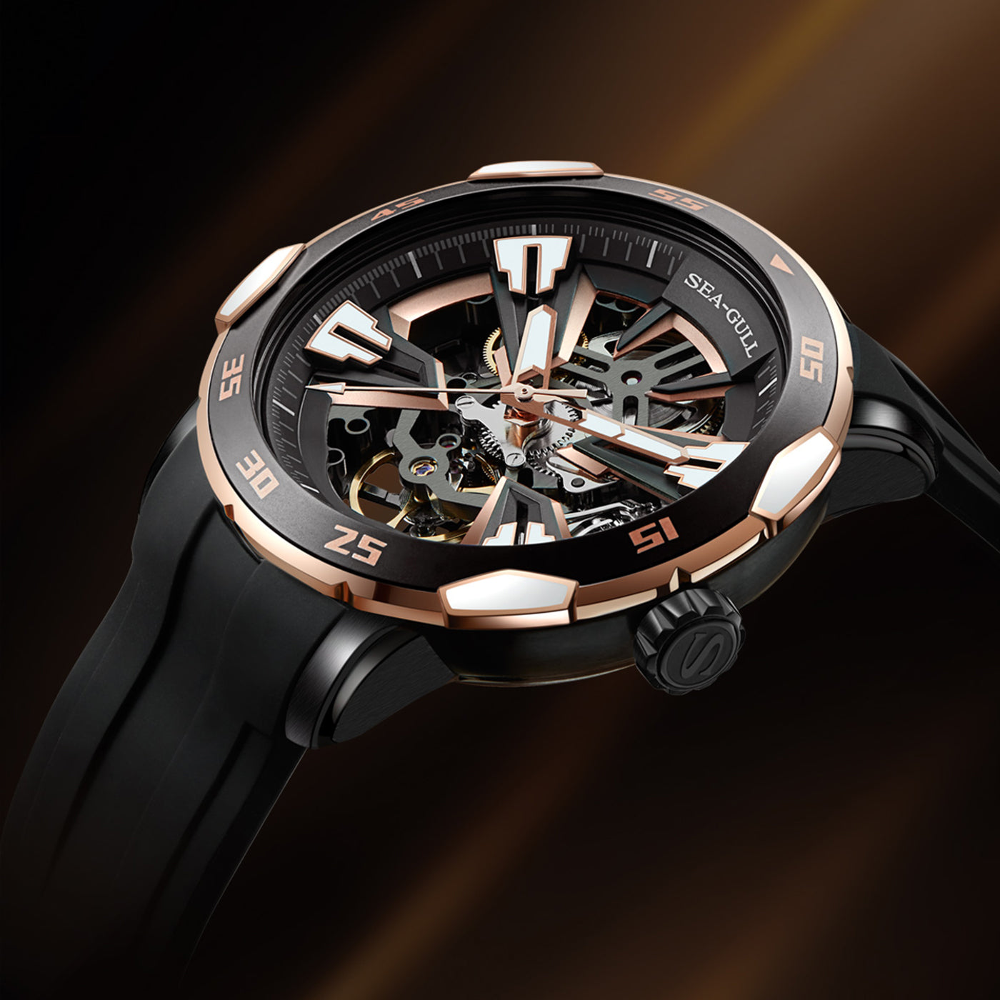 Seagull x Glory of Kings (Arena Of Valor) Double Skeleton Automatic Watch 1125HK