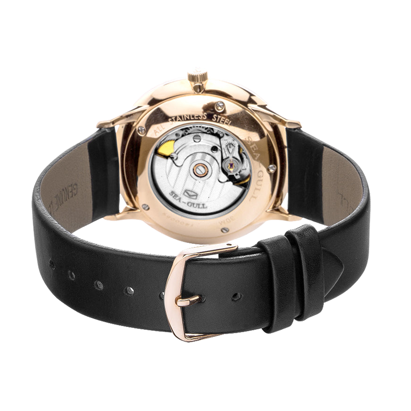 Sea-Gull 519 Automatic Mechanical Watch – 40mm Minimalist Sports-Chic Design with Luminous Hands and Date Display