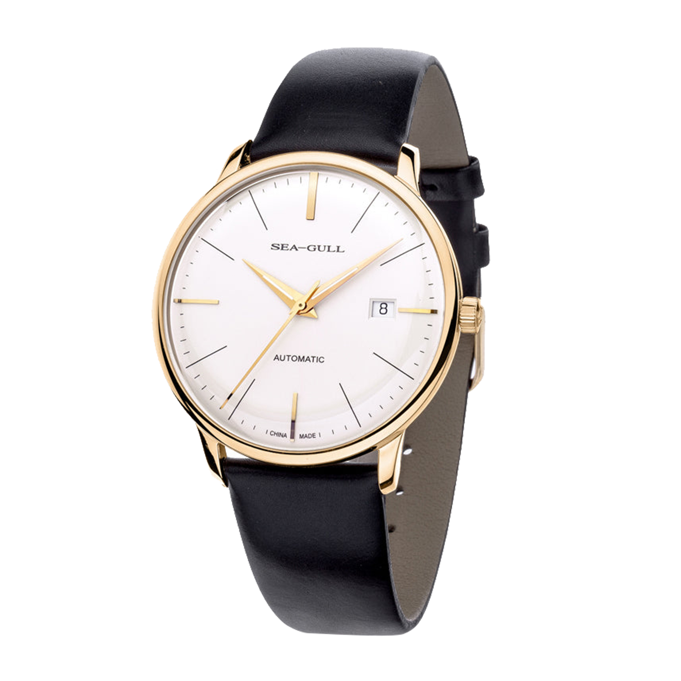 Sea-Gull 519 Automatic Mechanical Watch – 40mm Minimalist Sports-Chic Design with Luminous Hands and Date Display