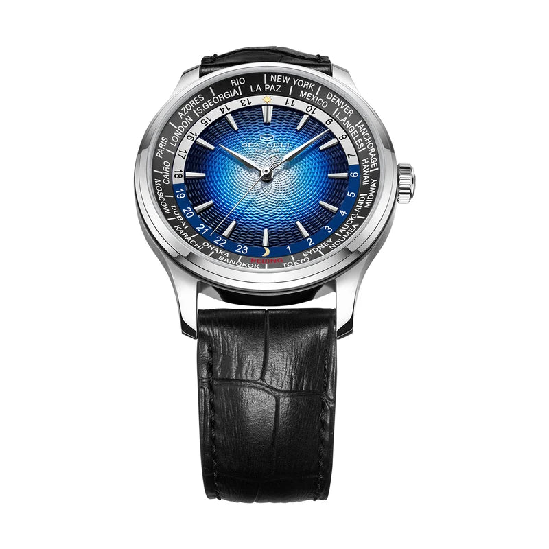 Extraordinary Series World Time Day Night Display GMT Watch 41mm