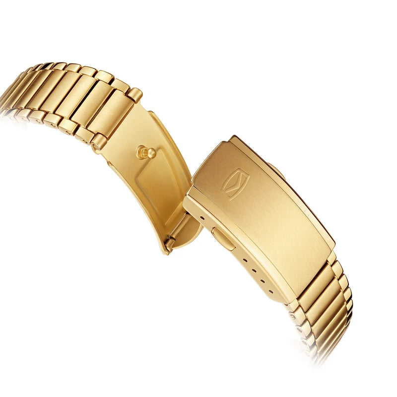 Day-date Calendar Tonneau Golden Watch 36mm