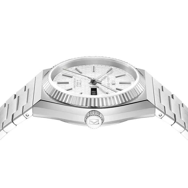 Ancient Cloud Motif Dial Date-day Calender Reissue Automatic Dress Watch 38mm