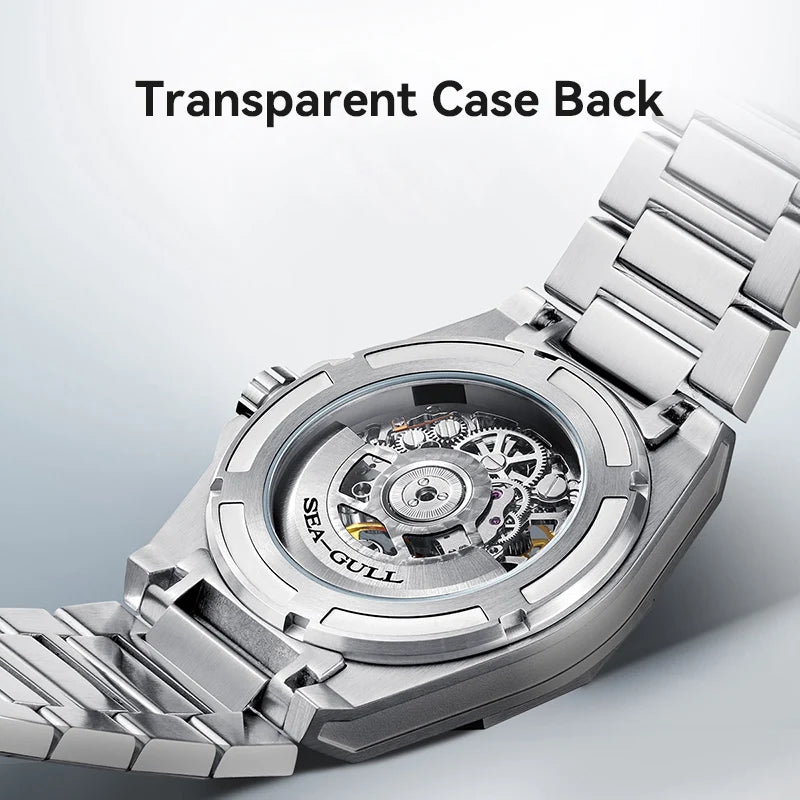 Edge Series Polygon Case Skeleton Watch 42mm