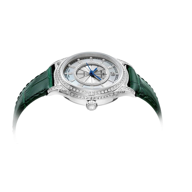 Diamond-set Mother-of-Pearl Dial Vintage Lady's Watch 34mm