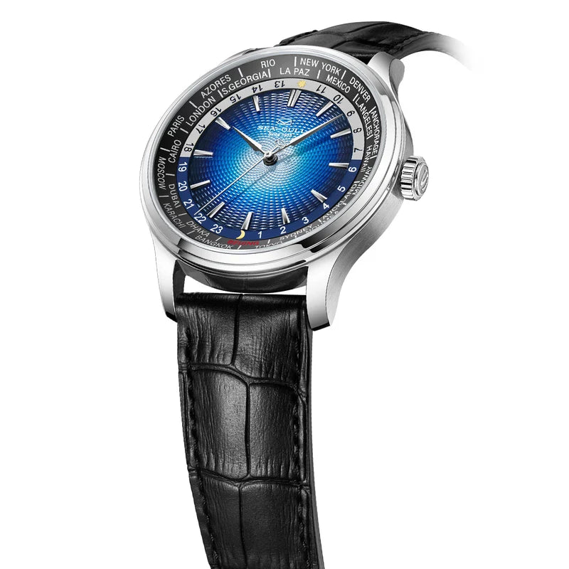 Extraordinary Series World Time Day Night Display GMT Watch 41mm