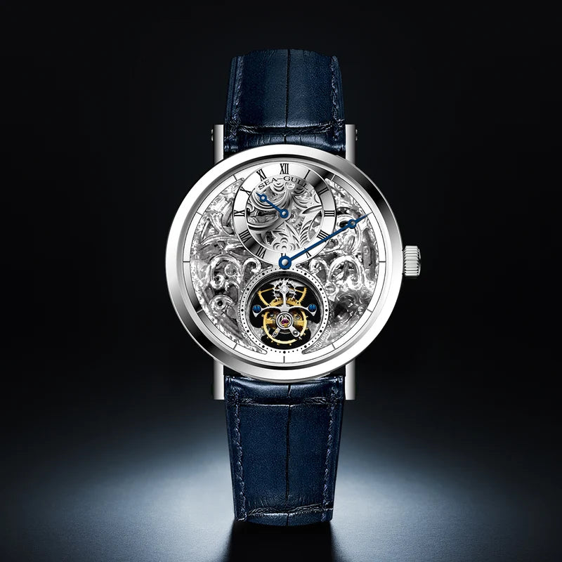 Artisan Heritage Series Skeleton Vine-Patterned Dial Eccentric Axis Tourbillon 39mm