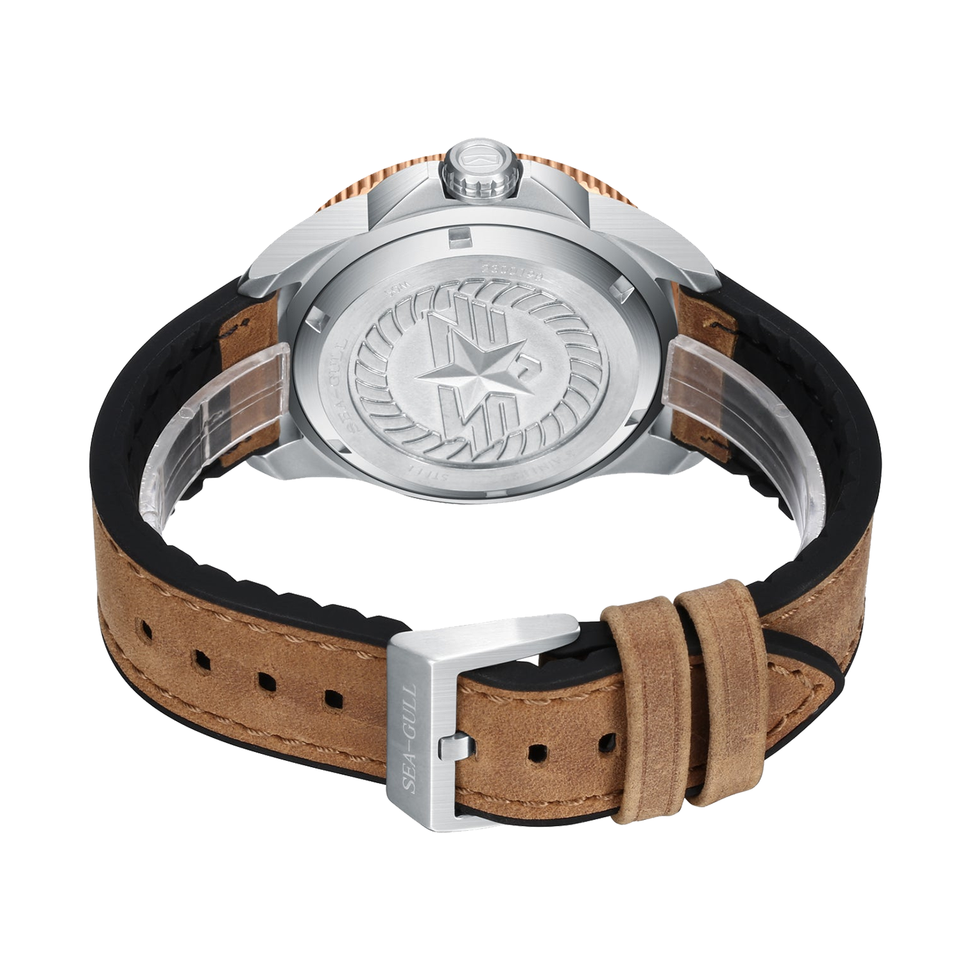 Sea-Gull "Horizon" Pilot Automatic Watch – 42mm Aviation Timepiece with Functional Slide Rule Bezel and Sapphire Crystal