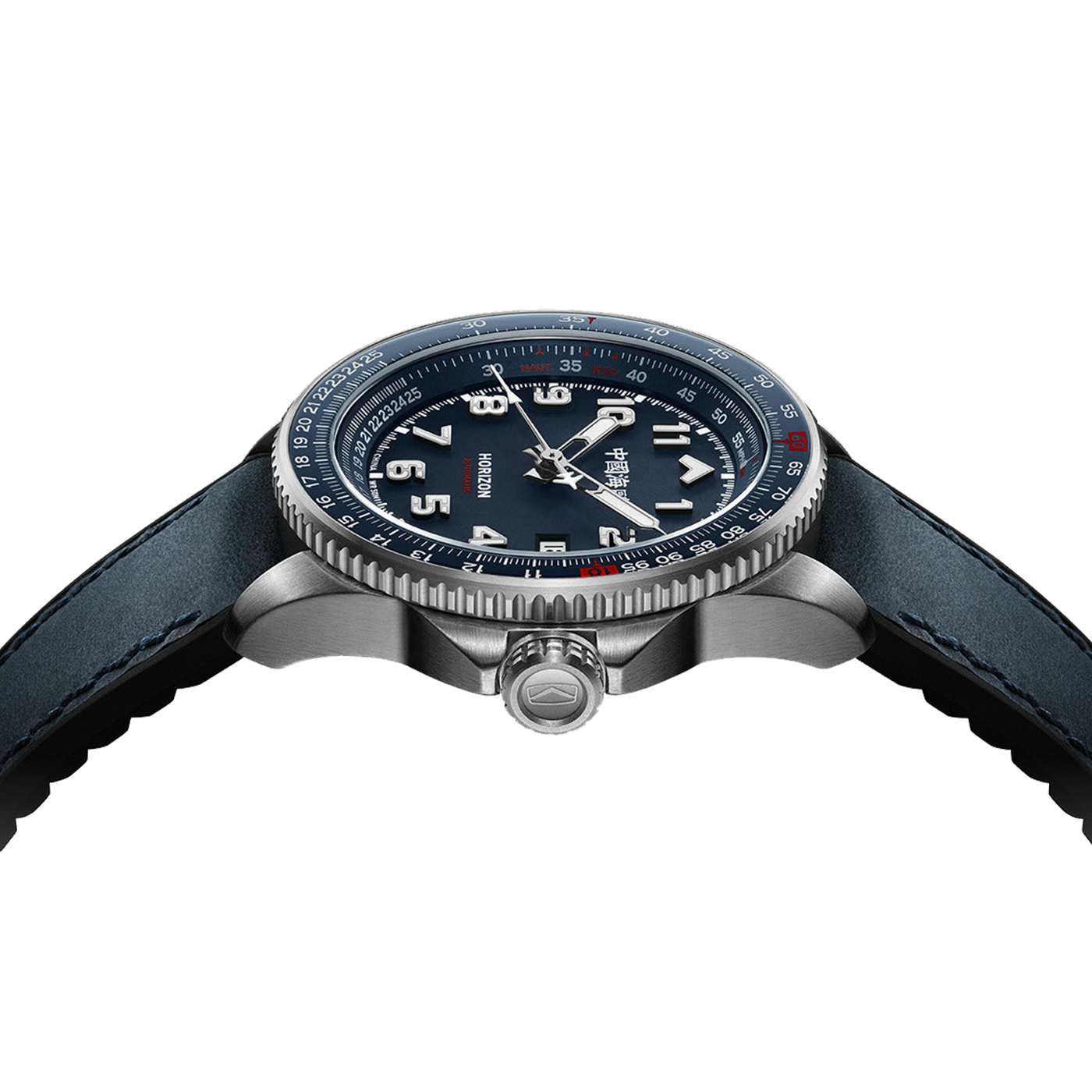 Sea-Gull "Horizon" Pilot Automatic Watch – 42mm Aviation Timepiece with Functional Slide Rule Bezel and Sapphire Crystal