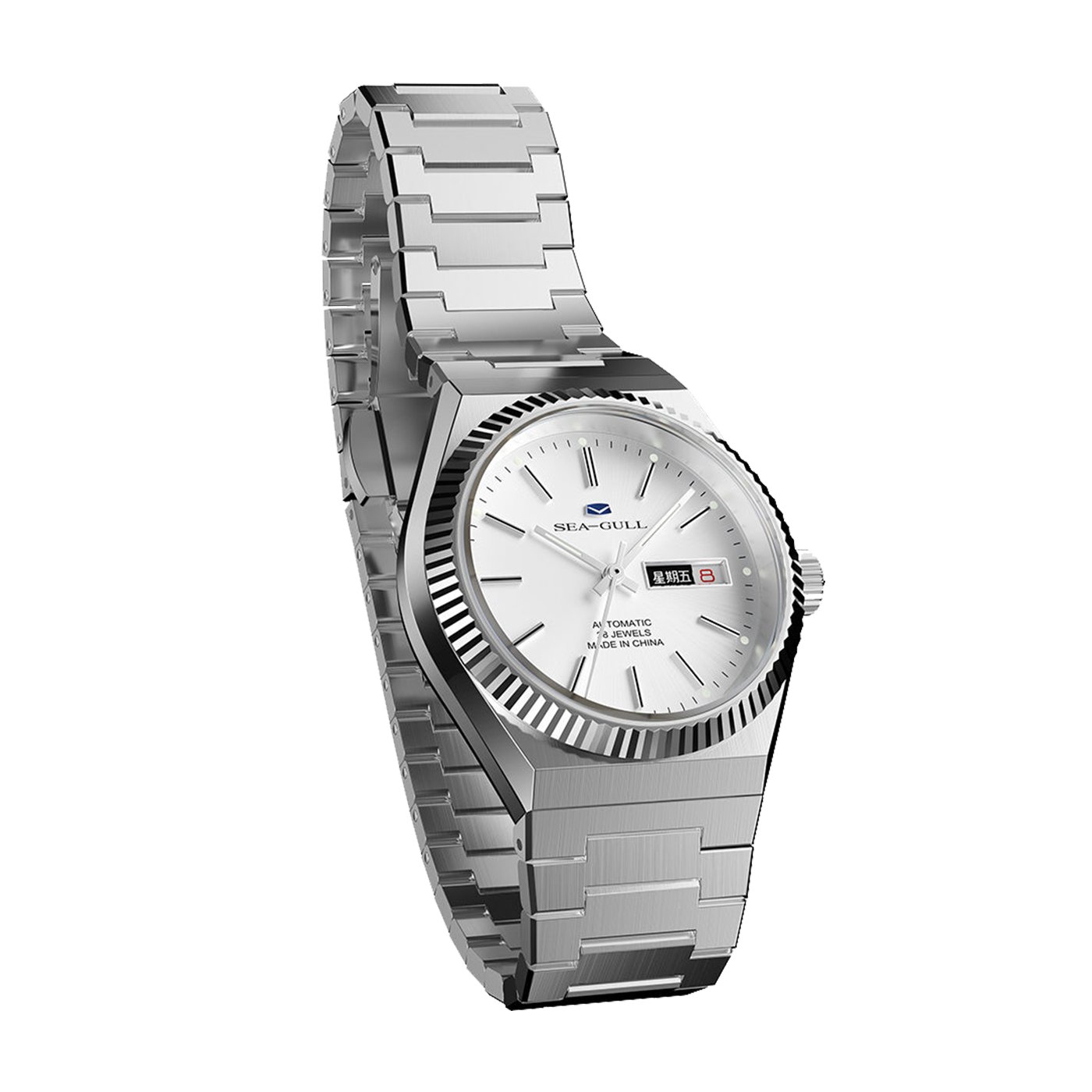 SEAGULL 1075 Classic 38mm Men's Watch - ST2100 High-Beat Mechanical Timepiece