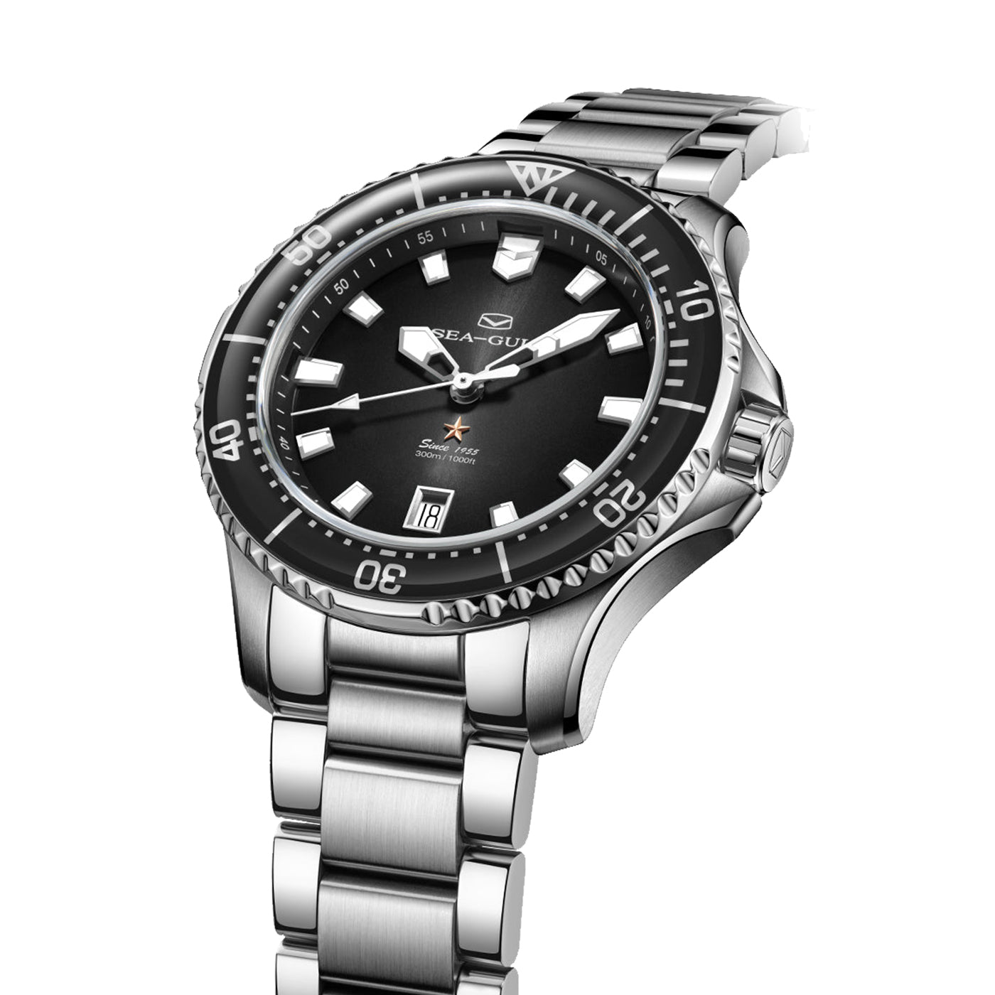 Seagull Ocean Series Pro 300M Diver – Professional Automatic Watch (Green, Blue & Black Edition)