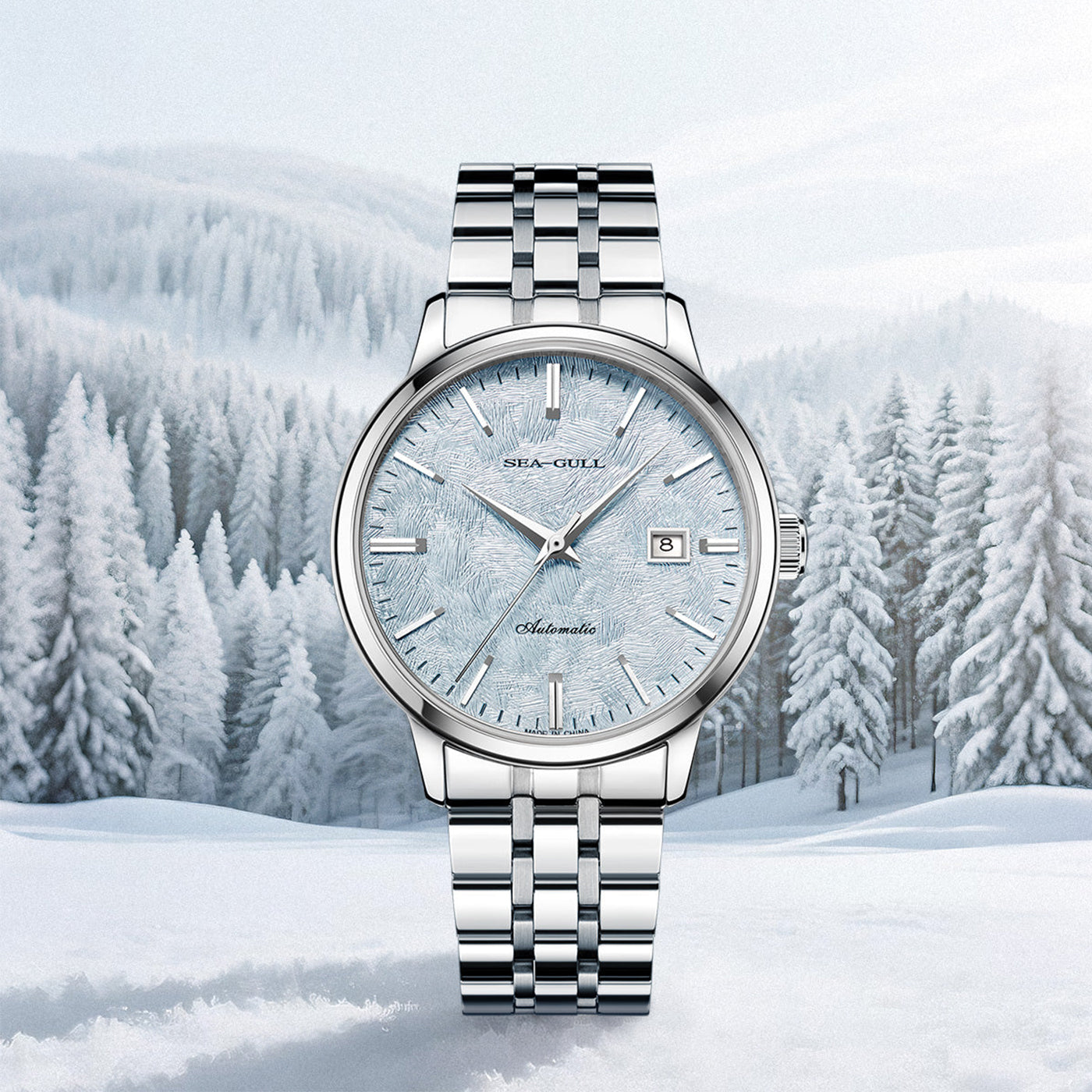 Sea-Gull "Heartbeat" Series Automatic Skeleton Watch – 6182 Mechanical Dress Watch with Open-Heart Dial Design