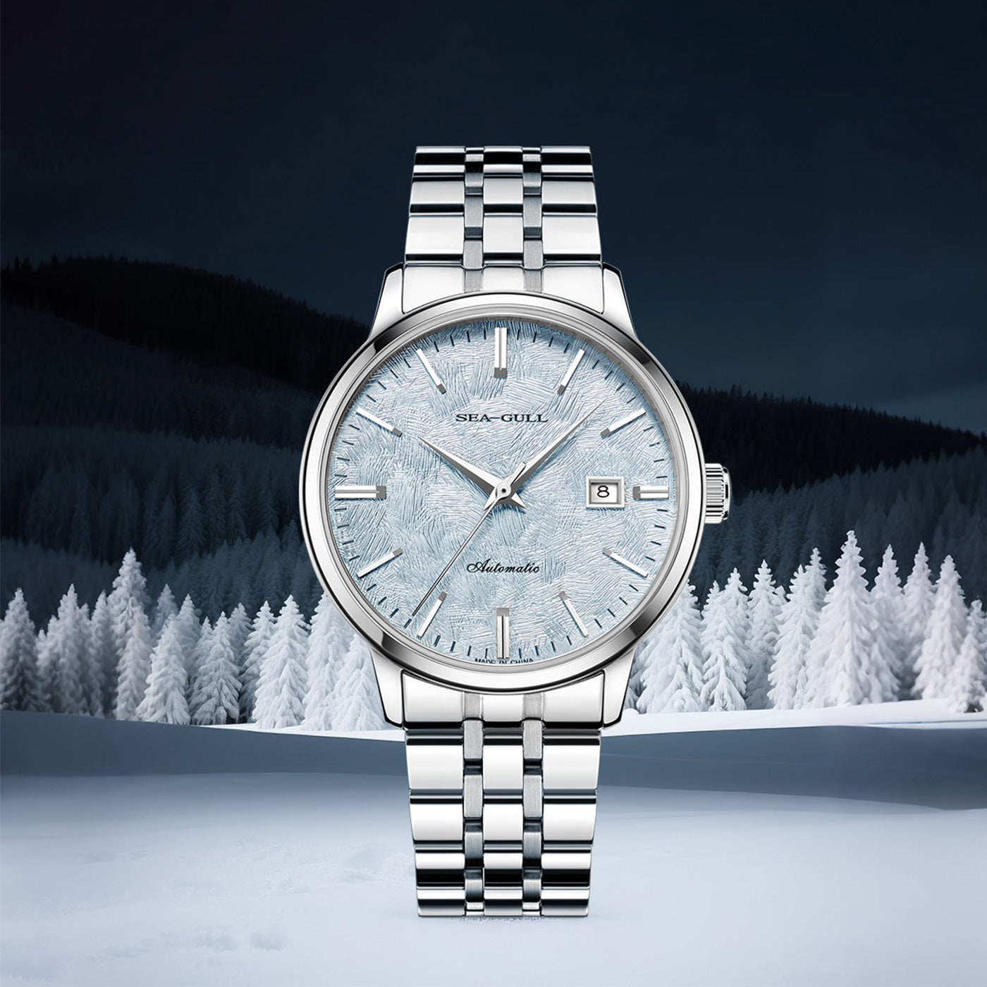 Sea-Gull "Heartbeat" Series Automatic Skeleton Watch – 6182 Mechanical Dress Watch with Open-Heart Dial Design