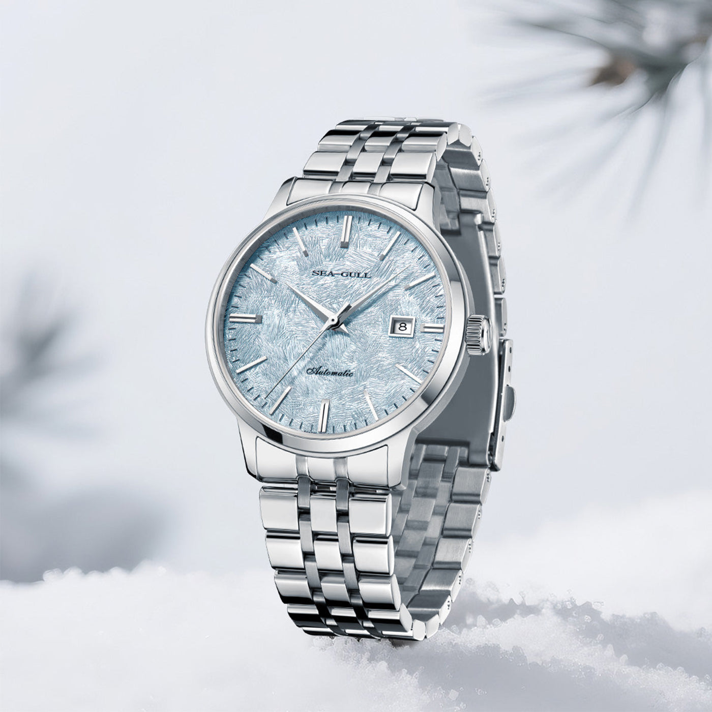 Sea-Gull "Heartbeat" Series Automatic Skeleton Watch – 6182 Mechanical Dress Watch with Open-Heart Dial Design