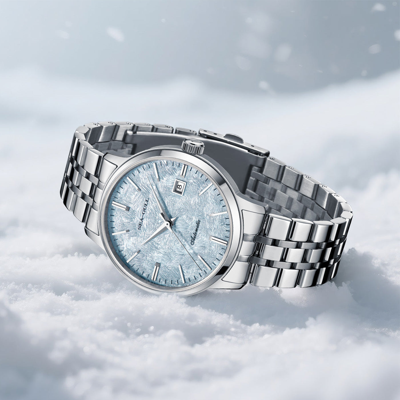 Sea-Gull "Heartbeat" Series Automatic Skeleton Watch – 6182 Mechanical Dress Watch with Open-Heart Dial Design