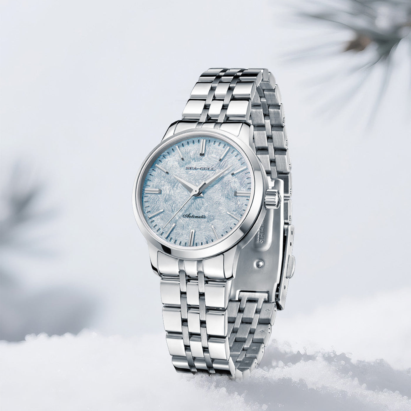 Sea-Gull "Heartbeat" Series Automatic Skeleton Watch – 6182 Mechanical Dress Watch with Open-Heart Dial Design