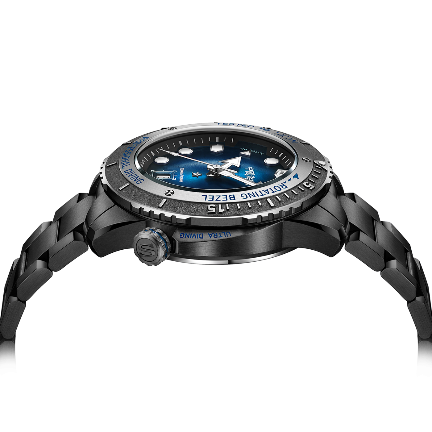 Sea-Gull Ocean Star Pro 1000M Diver – Professional Ultra-Diving Automatic Watch with Helium Escape Valve and Sapphire Crystal