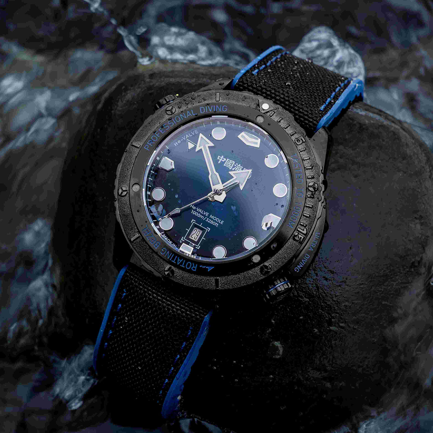Sea-Gull Ocean Star Pro 1000M Diver – Professional Ultra-Diving Automatic Watch with Helium Escape Valve and Sapphire Crystal
