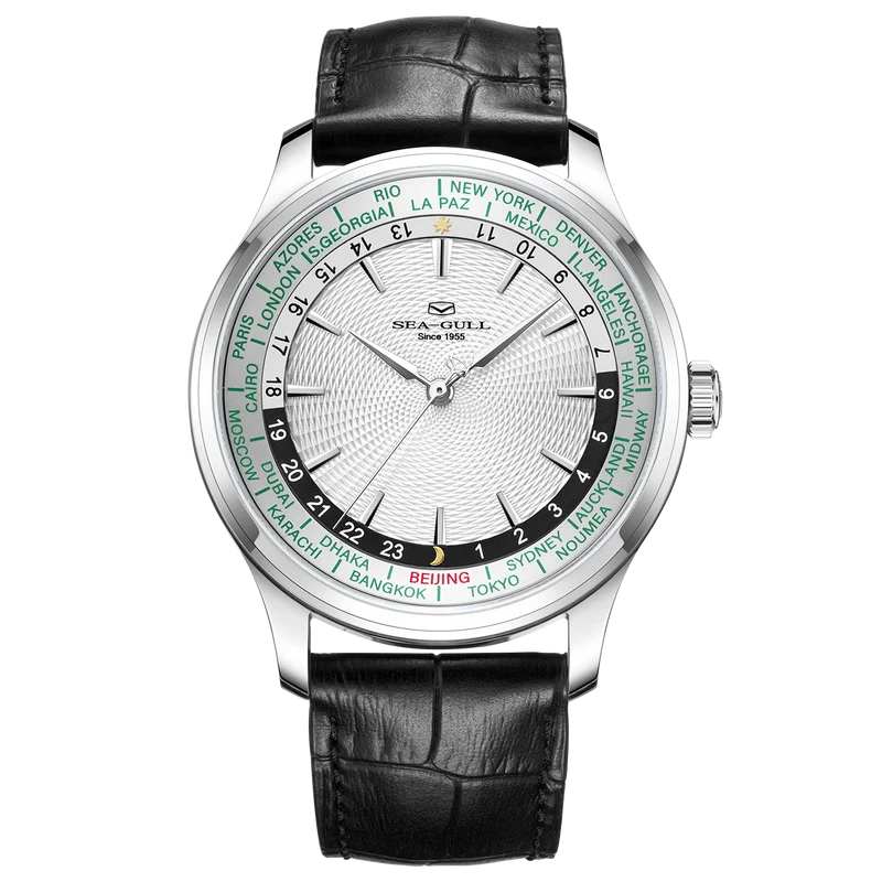 Extraordinary Series World Time Day Night Display GMT Watch 41mm