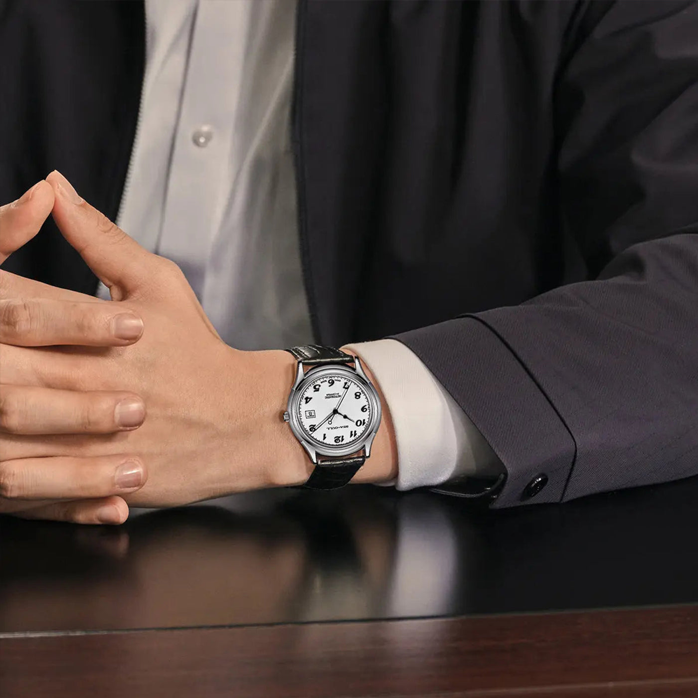 Sea-Gull 1076 Ultra-Thin Classic Dress Watch – 9mm Slim Case with Enamel Dial & ST18 Automatic Movement