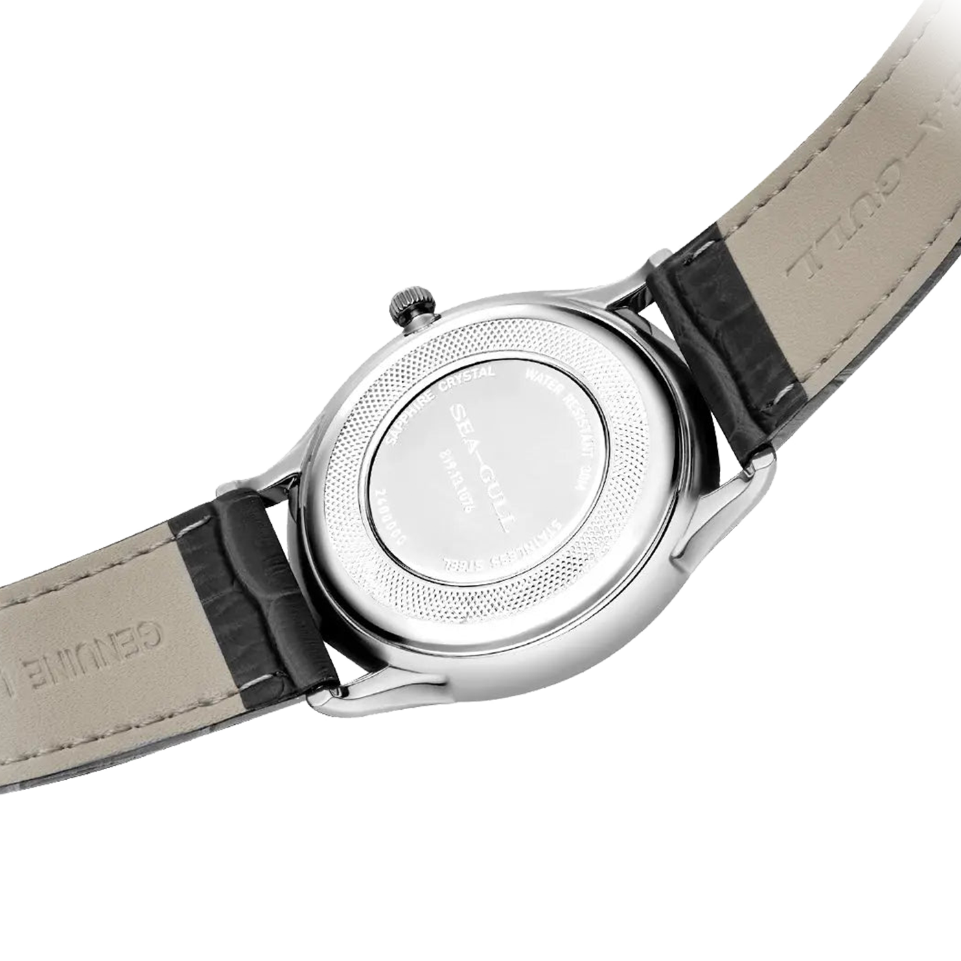 Sea-Gull 1076 Ultra-Thin Classic Dress Watch – 9mm Slim Case with Enamel Dial & ST18 Automatic Movement