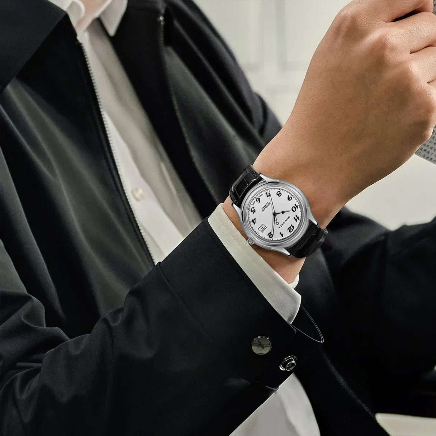 Sea-Gull 1076 Ultra-Thin Classic Dress Watch – 9mm Slim Case with Enamel Dial & ST18 Automatic Movement