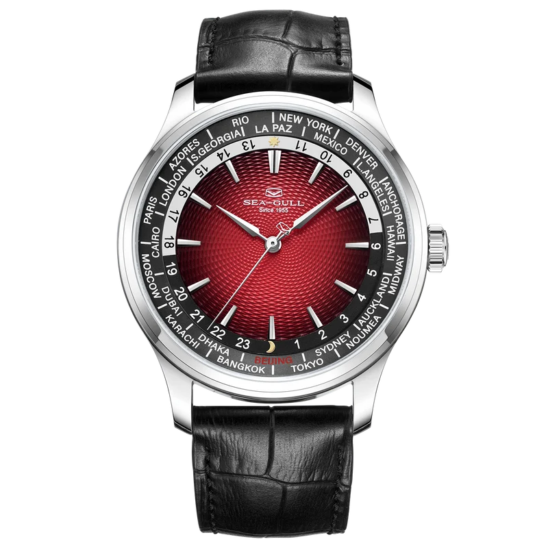 Extraordinary Series World Time Day Night Display GMT Watch 41mm