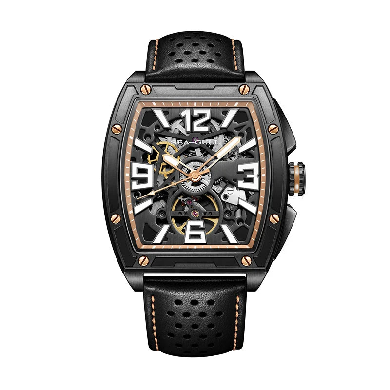CN Racing Team Collaboration Tonneau Shape Skeleton Watch 42mm