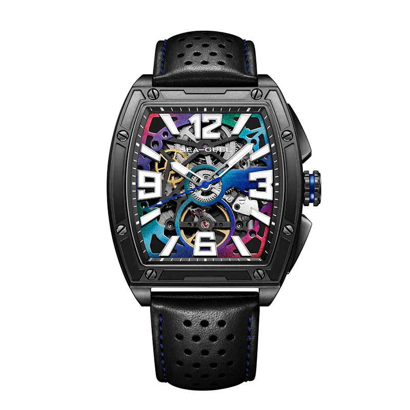CN Racing Team Collaboration Tonneau Shape Skeleton Watch 42mm