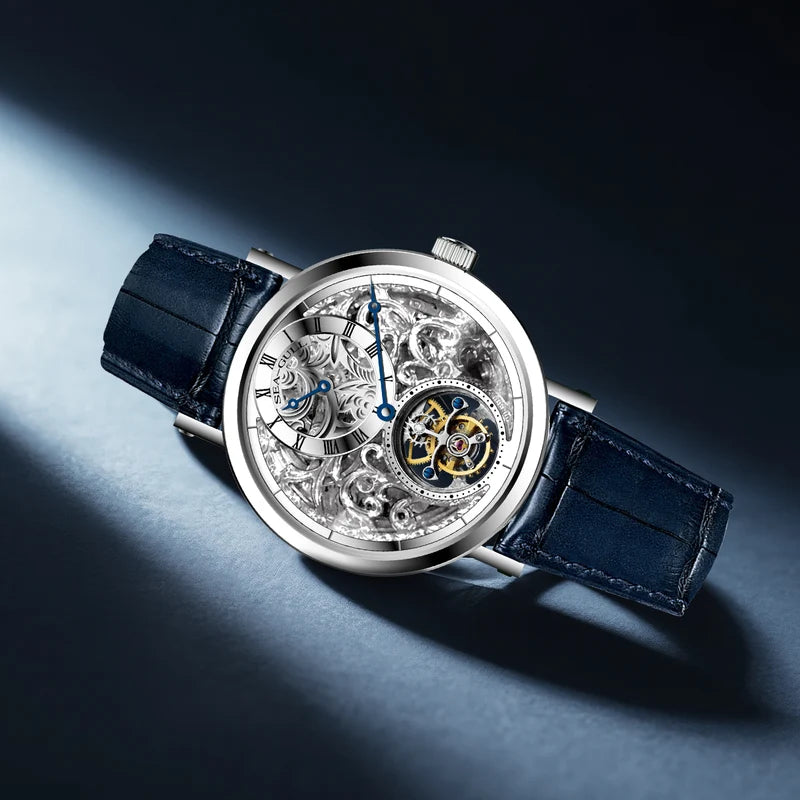 Artisan Heritage Series Skeleton Vine-Patterned Dial Eccentric Axis Tourbillon 39mm