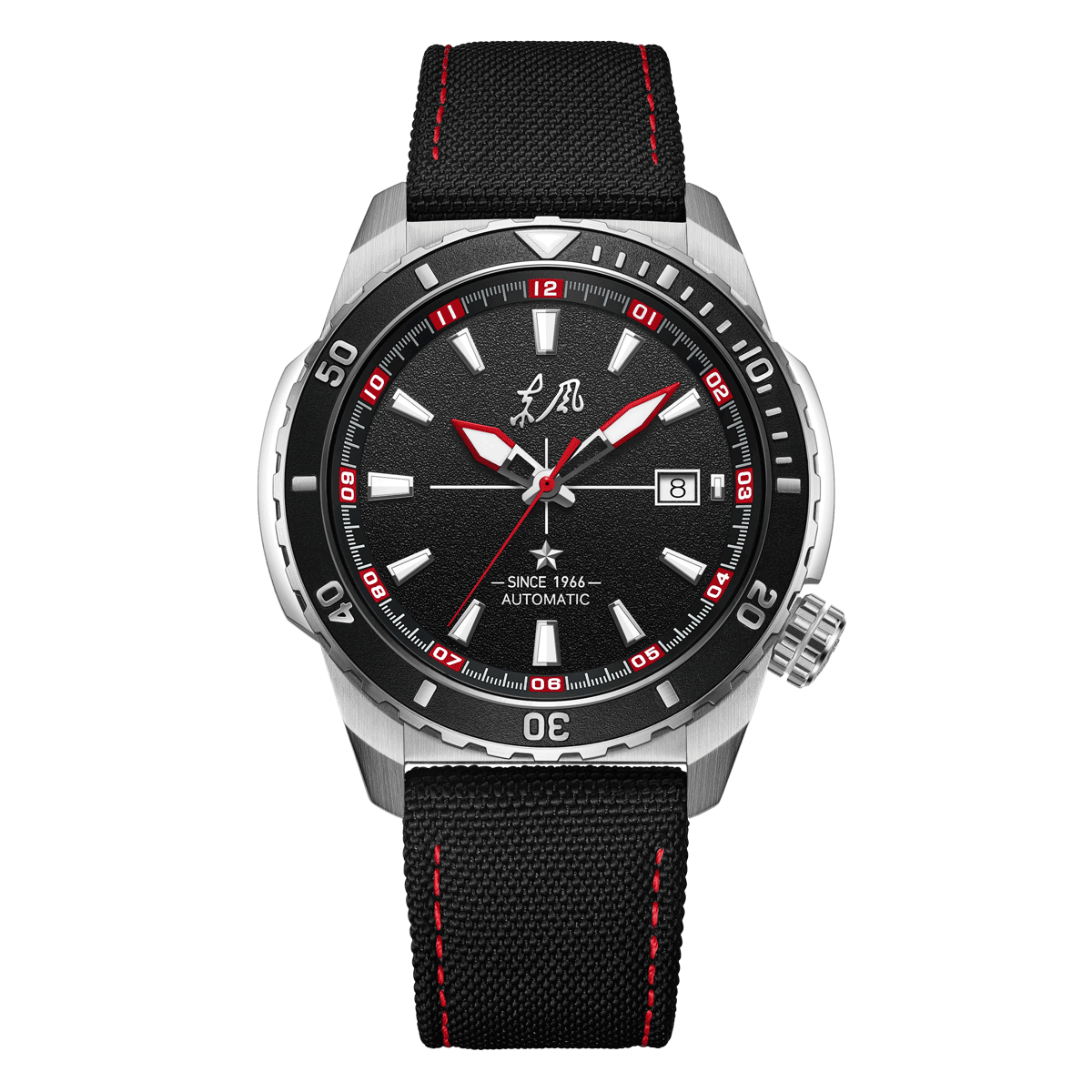 SKU-09-SKU-Red_Black - Sea-Gull Watch Boutique SKU-09-SKU-Red_Black