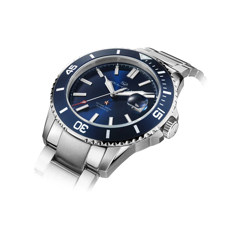 Ocean Series 200m Waterproof Magnified Date Window Dive Watch 44mm